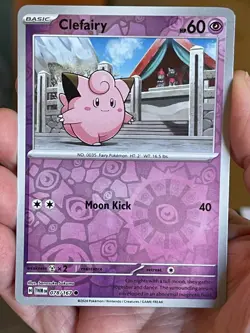 POKEMON CLEFAIRY 078/167 COMMON REVERSE HOLOFOIL TWILIGHT MASQUERADE NM CARD - Image 1