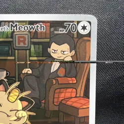 Pokemon TCG Team Rockets Meowth Card 203/182 Destined Rivals - Image 4