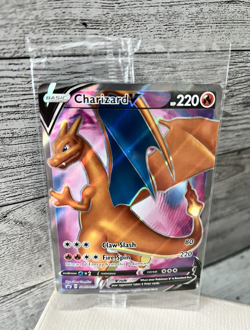 CHARIZARD V Promo Card SWSH050 SWORD & SHIELD Pokemon Full Art New Sealed - Image 3