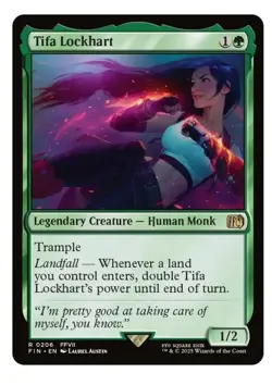 1x MTG Tifa Lockhart - Final Fantasy Mythic! NM Mint! Ships Fast - Image 1