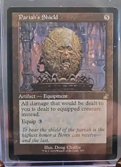 Pariah's Shield (Retro Frame) Ravnica Remastered MTG Regular Lightly Played - Image 3