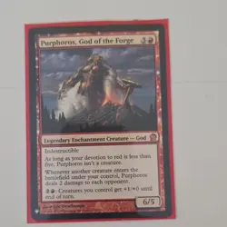 Purphoros, God of the Forge The List Reprints Regular Mythic Red 135 English - Image 1