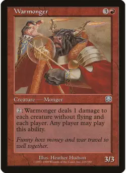Warmonger 225 MTG NM - Mercadian Masques - Image 1