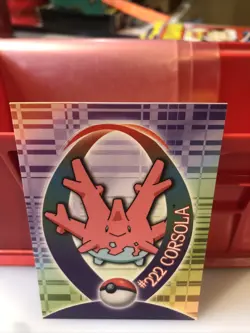 2001 Pokemon TV Animation Edition Johto Series 1 Sticker #222 Corsola Rare - Image 2