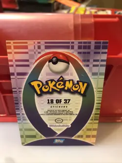 2001 Pokemon TV Animation Edition Johto Series 1 Sticker #222 Corsola Rare - Image 3