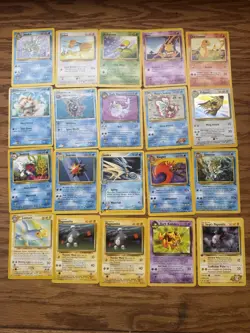 20 Pokemon Cards Including 1st Editions Dark Vaporean And Rare Holo Pigeot - Image 1