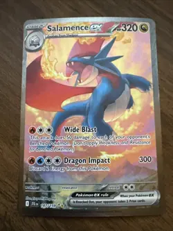 Pokemon Salamence ex 187/159 Journey Together Special Illustration Rare Holo - Image 1