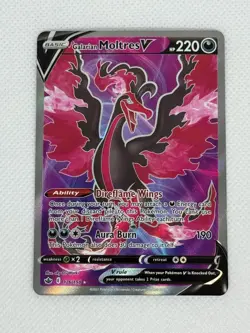 Galarian Moltres V 176/198 Full Art *Ultra Rare* Pokemon TCG Chilling Reign Card - Image 1