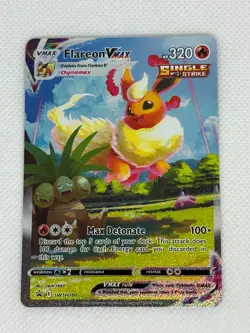 FLAREON VMAX 2022 POKEMON SWSH BLACK STAR PROMO SWSH180 FULL ART - Image 1