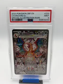 PSA 9 Charizard EX 223/197 SIR Obsidian Flames Pokemon Card🔥SHIPS ASAP - Image 1