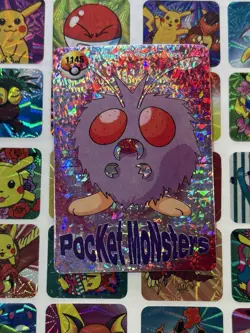 Pokemon Vintage Pocket Monsters Vending HOLO Prism Sticker 1999 Bandai Nintendo - Image 1