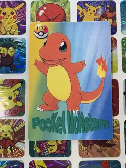 Pokemon Vintage Pocket Monsters Vending HOLO Prism Sticker 1999 Bandai Nintendo - Image 5