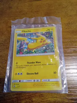 Pokemon TCG Pikachu Pokemon Promos SM04 Holo black star - Image 1