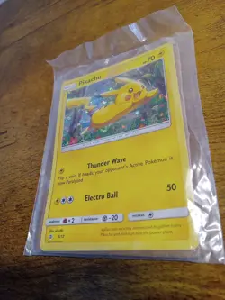 Pokemon TCG Pikachu Pokemon Promos SM04 Holo black star - Image 2
