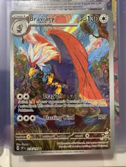 2024 Pokemon Surging Sparks Braviary Illustration Rare IR 214/191 (Near Mint) - Image 1