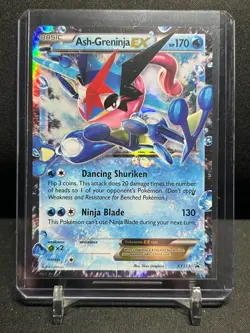 Ash-Greninja EX XY133 Black Star Promo Holo Pokemon 2016 XY MP - Image 1