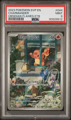 Pokemon 2023 Charmander SVP #44 Obsidian Flames ETB English Mint PSA 9 - Image 1