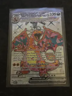 Pokemon TCG Sv03: Obsidian Flames Charizard EX Ultra Rare Holo English 215/197 - Image 1