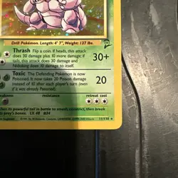 POKEMON TCG NIDOKING 11/130 HOLO RARE EXCELLENT BASE SET 2 - Image 3