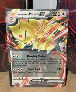 Pokemon TCG Team Rocket's Persian EX 218 Black Star PROMO Holo (lot 1) - Image 1