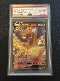 Pokemon Charizard V 019/189 Darkness Ablaze Ultra Rare Holo PSA 10 - Image 1