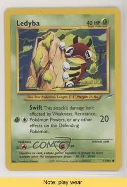 Ledyba Pokemon Neo Destiny #71 2002 READ fm0 - Image 1