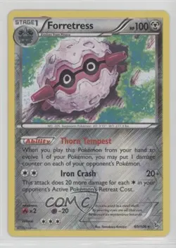 Forretress Reverse Foil Pokemon XY Flashfire #60 - Image 1