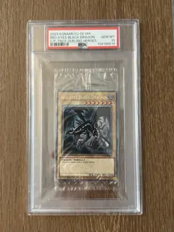 2023 Yu-Gi-Oh RED-EYES BLACK DRAGON Cello Pack Sealed TN23-EN003 PSA 10 GEM MINT - Image 1