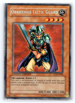 Obnoxious Celtic Guard - CT1-EN006 - Secret Rare - Limited Edition - Yugioh - Image 1