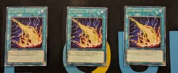 MZMU-EN116 Lightning Storm x3 Rare 1st Edition YuGiOh Playset - Image 1