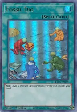 Fossil Dig - BROL-EN089 - Ultra Rare 1st Edition Yugioh - Image 1