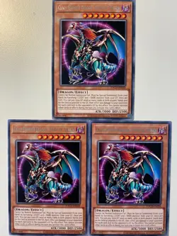Yugioh Choas Emperor Dragon - Envoy Of The End TOCH-EN030 Rare NM x3 Play Set - Image 1