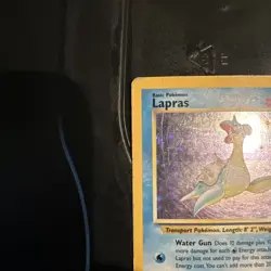 Pokemon TCG Lapras Fossil Holo Card 10/62 WOTC Vintage - Image 5