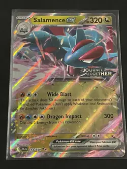 Pokemon Card Salamence EX #114 (Journey Together Stamp) Holo English - Image 1