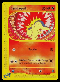 Pokemon Card - Cyndaquil Expedition 105/165 Common - Image 1