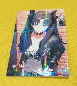Rin Tohsaka GIRL ACG Waifu Goddess Beauty Holo custom Card - Image 1
