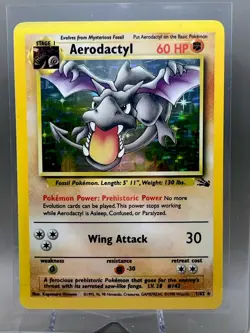 Aerodactyl 1/62 Fossil Holo Rare Pokemon Vintage Card 1999 WOTC Near Mint 🔥 - Image 1