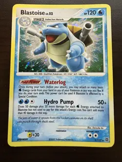 Blastoise Lv.52 2/132 Holo Secret Wonders 2007 Pokemon Card LP - Image 1