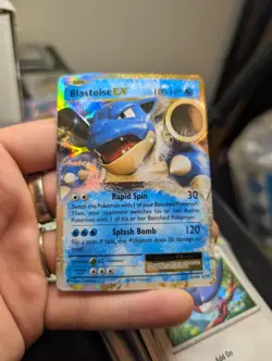 Pokemon TCG XY Evolutions Blastoise EX NM 21/108 Ultra Rare Holo Card - Image 1