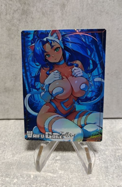 Felicia Trading Card Waifu Goddess Story Anime Girl holo Karte Manga Full Art - Image 1