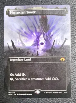 Phyrexian Tower (Borderless) Modern Horizons 3 Regular MTG Magic NM Card - Image 1
