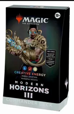 Magic The Gathering MTG Modern Horizons 3 Creative Energy Commander Deck Pack - Image 1