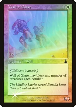 Urza's Destiny MTG FOIL Wall of Glare Magic - Image 1