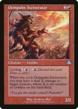 1x Gempalm Incinerator - Foil Retro Frame NM Eng MTG - Dominaria Remastered - Image 1