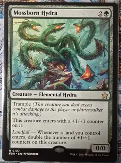 Mossborn Hydra, Foundations,MTG, Regular,#107, NM++ - Image 1