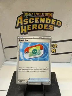 Pokemon Poke Pad Trainer Item Ascended Heroes 198/217 Card Stock Pokemon TCG - Image 1