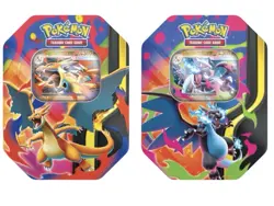 Pokemon TCG Mega Charizard Tins Set Of 2 Sealed IN HAND - Image 1