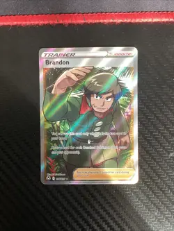 Brandon #188 FA Ultra Rare Holo 188/195 Silver Tempest Pokemon TCG NM - Image 1