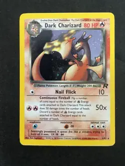 Dark Charizard Holo 4/82 - Team Rocket - Vintage - Pokemon TCG MP - Image 1