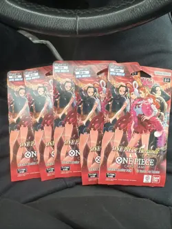 🔥ONE PIECE Heroines EB-03 Lot x5 Sleeved Booster pack English - Image 1